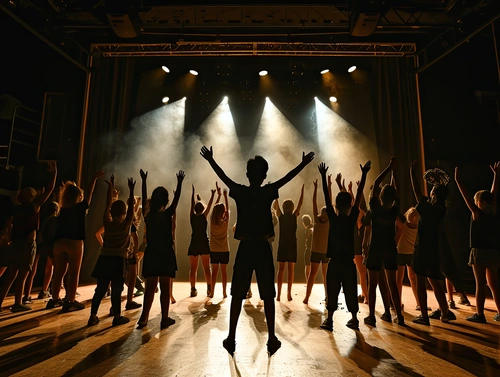 people on a stage
