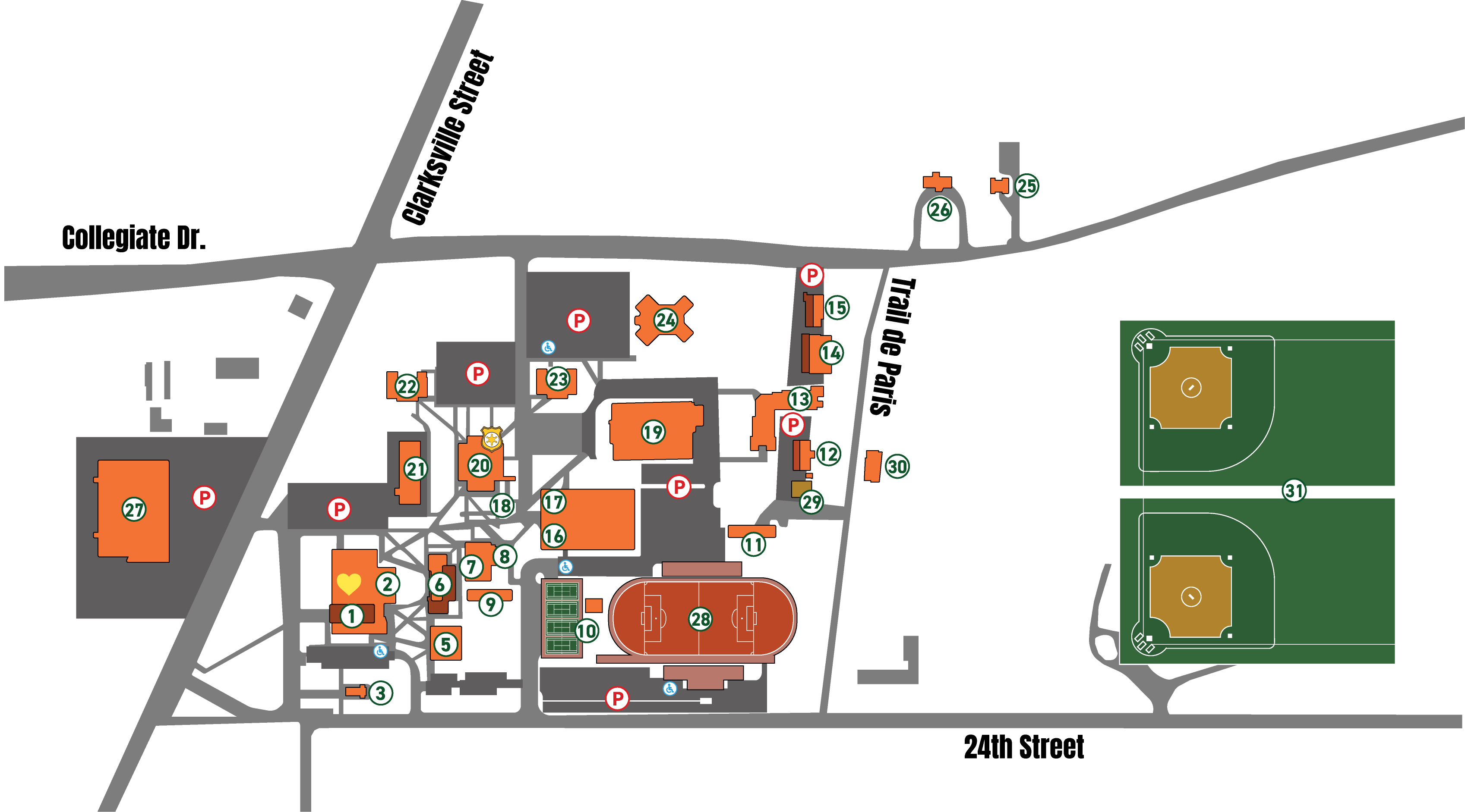 PJC Campus Map PJC Campus Map layout